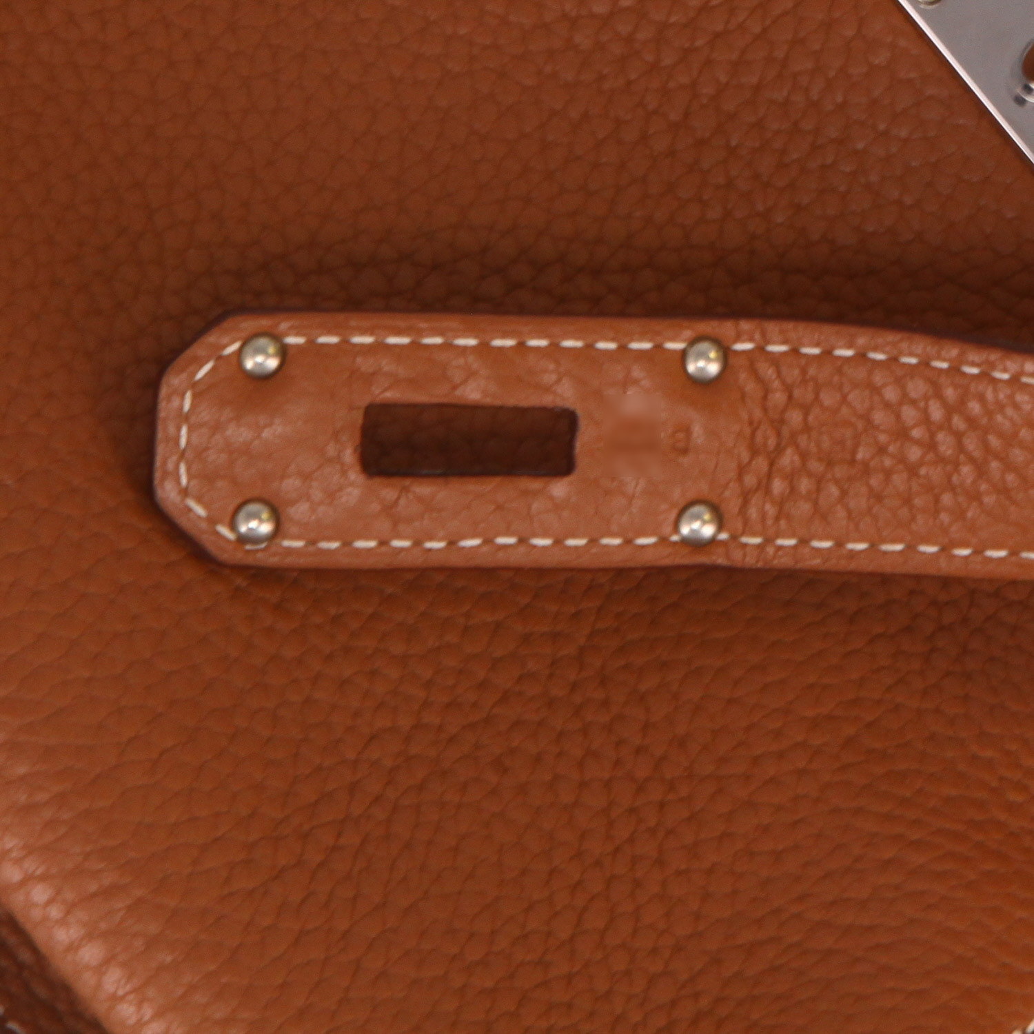 Hermès  Jypsiere 31 cm shoulder bag  in gold togo leather - Detail D4