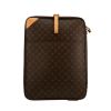 Valigia flessibile Louis Vuitton  Pegase in tela monogram marrone e pelle naturale - 360 thumbnail