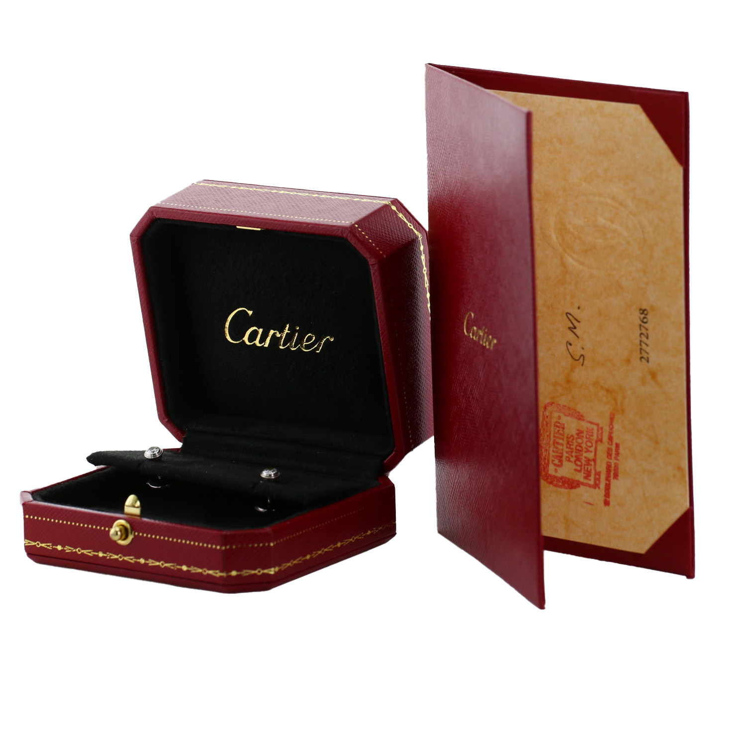 Cartier Diamant Léger small earrings in white gold and diamonds - Detail D2