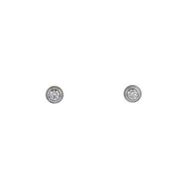 Pendientes Cartier Diamant Léger de oro blanco y diamantes