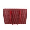 Goyard  Marie Galante bag worn on the shoulder or carried in the hand  in red Goyard canvas  and red leather - 360 thumbnail
