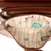 Gucci  Bamboo handbag  in brown leather  and logo canvas - Detail D3 thumbnail