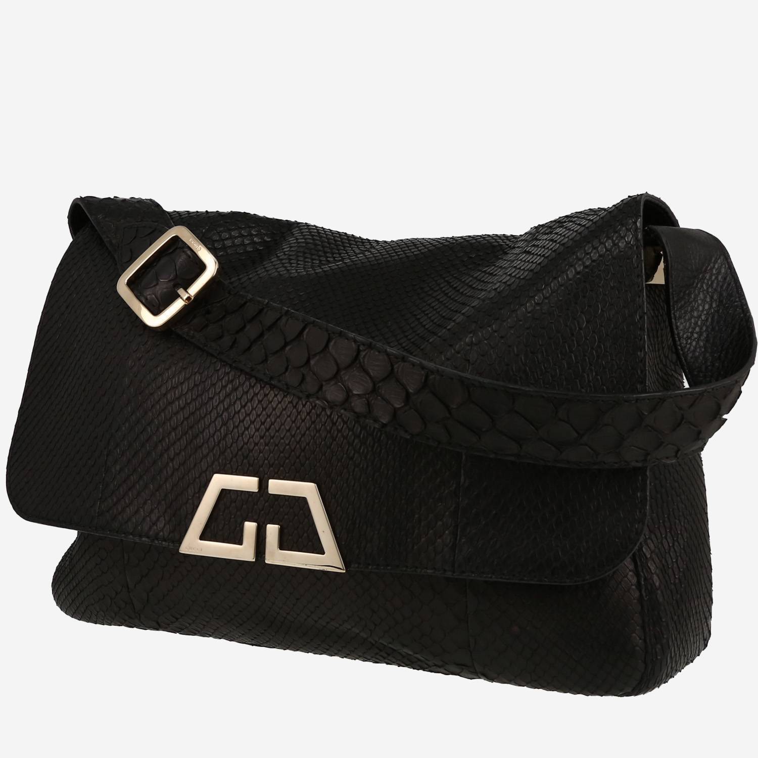 Gucci handbag in black python