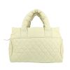 Chanel  Coco Cocoon bag worn on the shoulder or carried in the hand  in off-white quilted leather - 360 thumbnail