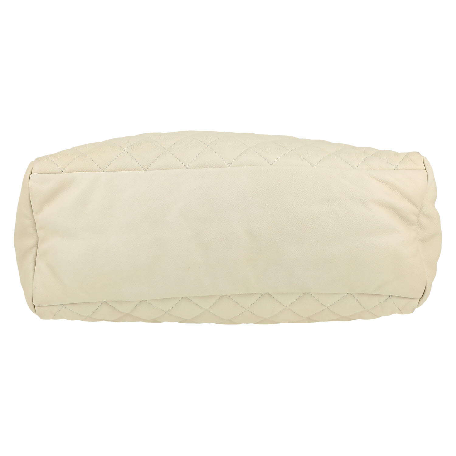 Borsa da spalla o a mano Chanel  Coco Cocoon in pelle trapuntata bianco sporco - Detail D1