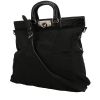 Prada   shopping bag  in black leather  and black canvas - 00pp thumbnail