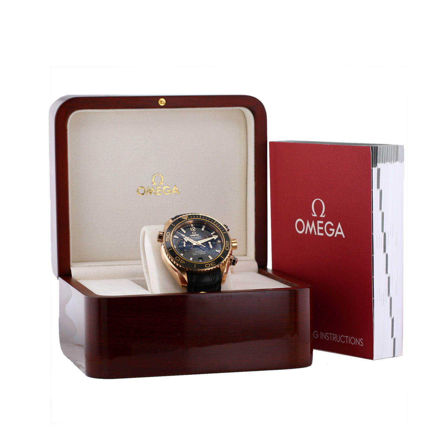 Omega Seamaster Planet Ocean Chrono  in pink gold Ref: Omega - 232.63.46.51.01.001  Circa 2015