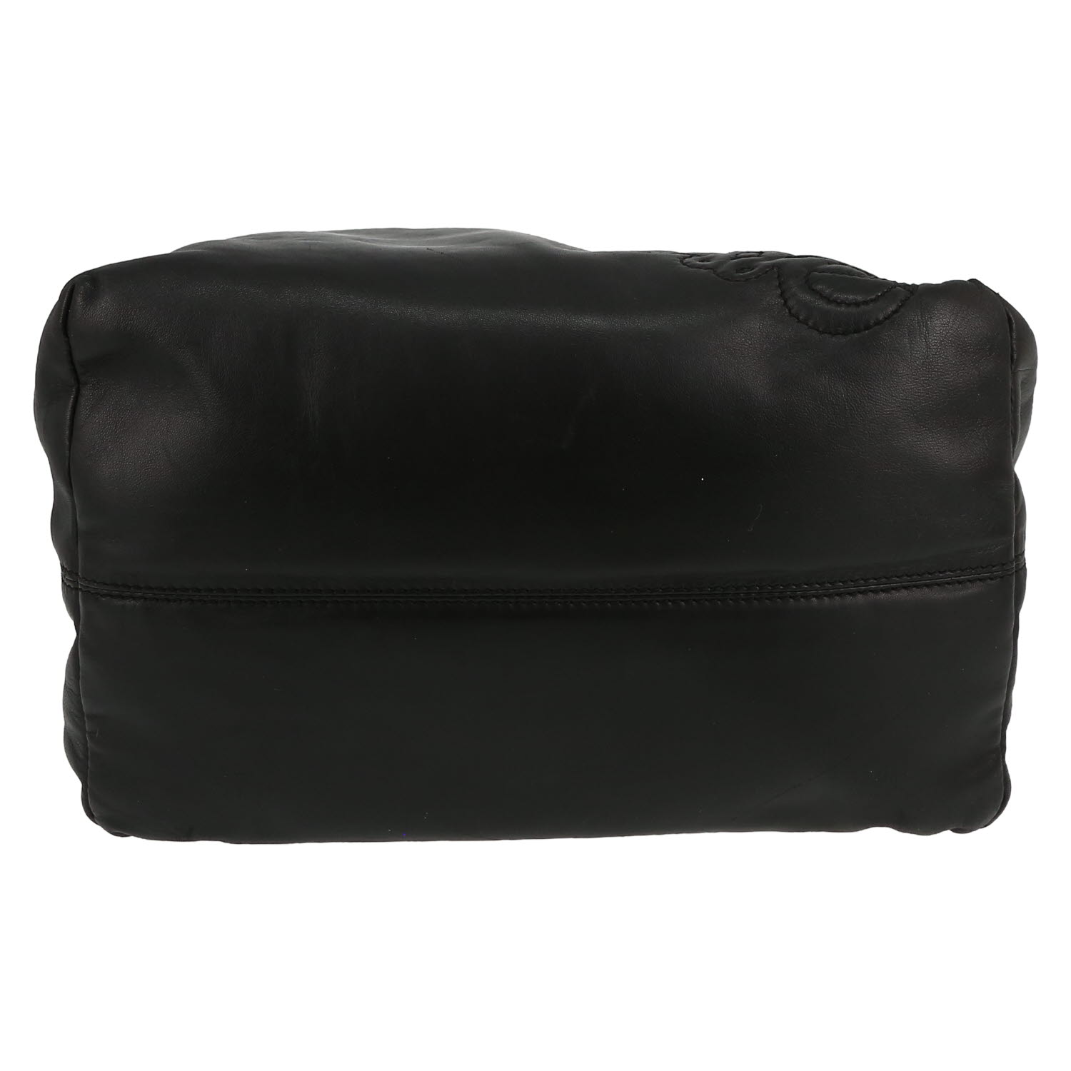 Loewe  Anagram handbag  in black leather - Detail D1