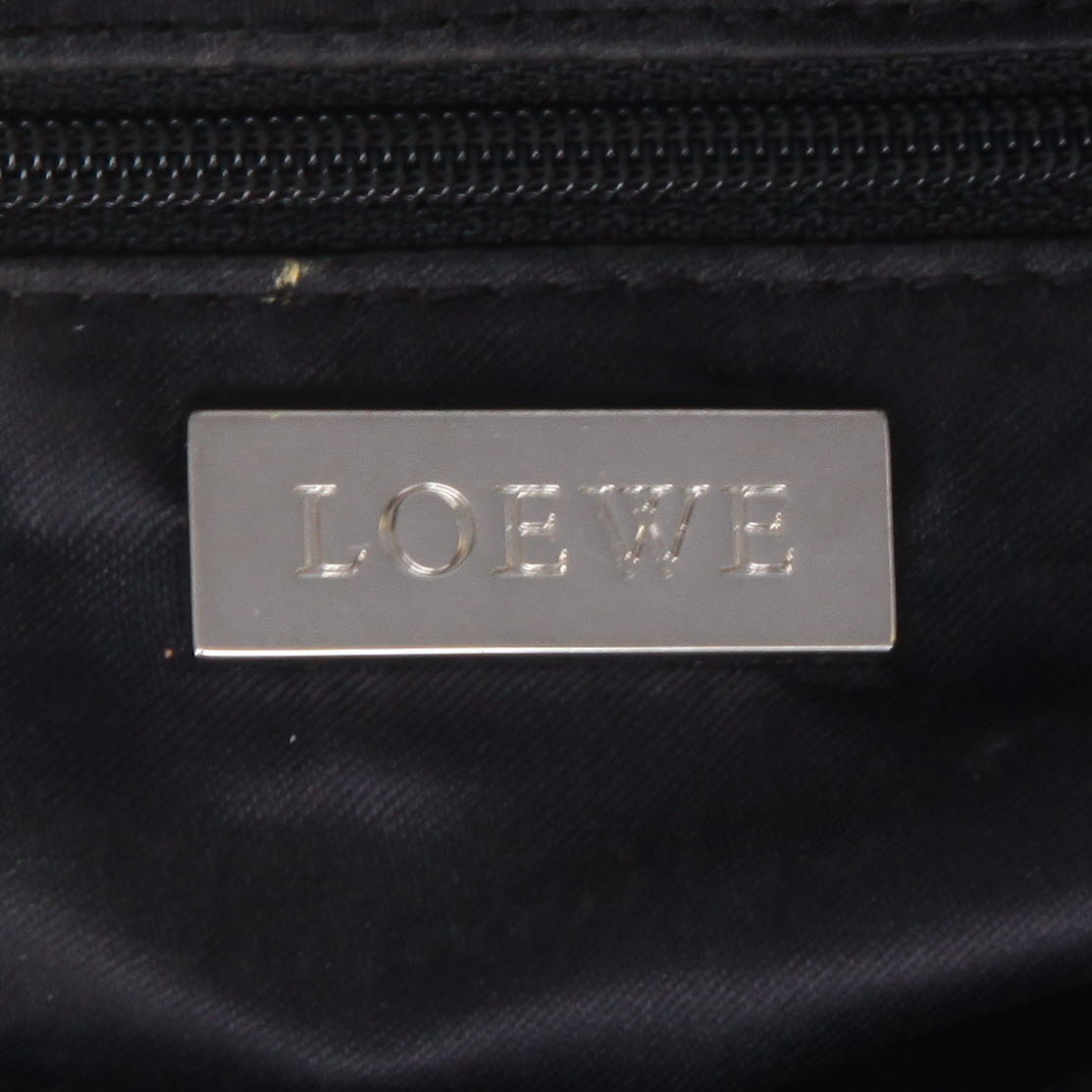 Sac à main Loewe  Anagram en cuir noir - Detail D2