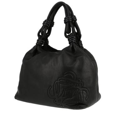Lupo - Evolución Taupe Leather Ruffle Shoulder Bag