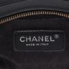 Chanel  Choco bar handbag  in black grained leather - Detail D2 thumbnail