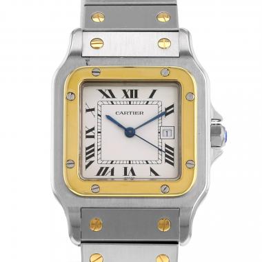 Orologio Cartier Santos in oro e acciaio Ref: Cartier - 2961  Circa 1990