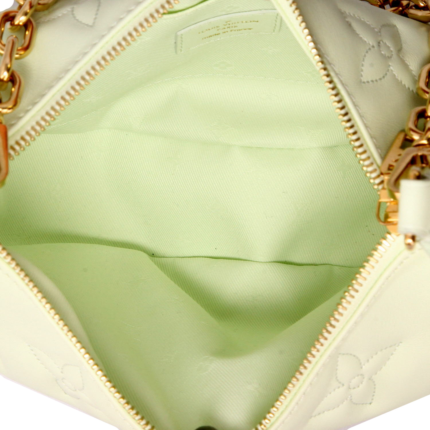 Borsa Louis Vuitton  Over The Moon in pelle monogram verde acqua - Detail D3
