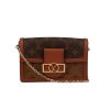 Bolso de mano Louis Vuitton  Dauphine en lona Monogram revestida y cuero marrón - 360 thumbnail