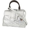 Goyard  Saigon handbag  in silver Goyard canvas  and silver leather - 00pp thumbnail