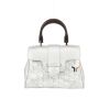 Goyard  Saigon handbag  in silver Goyard canvas  and silver leather - 360 thumbnail