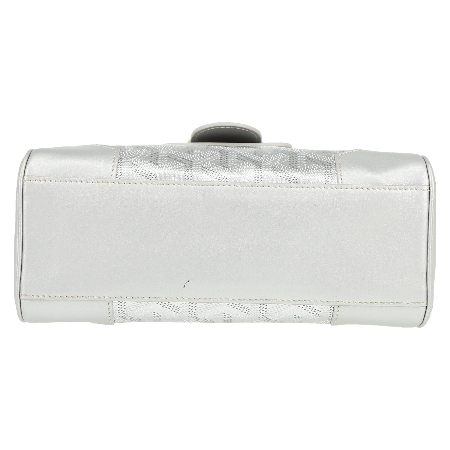 Borsa Goyard  Saigon in tela Goyardine argentata e pelle argento - Detail D1