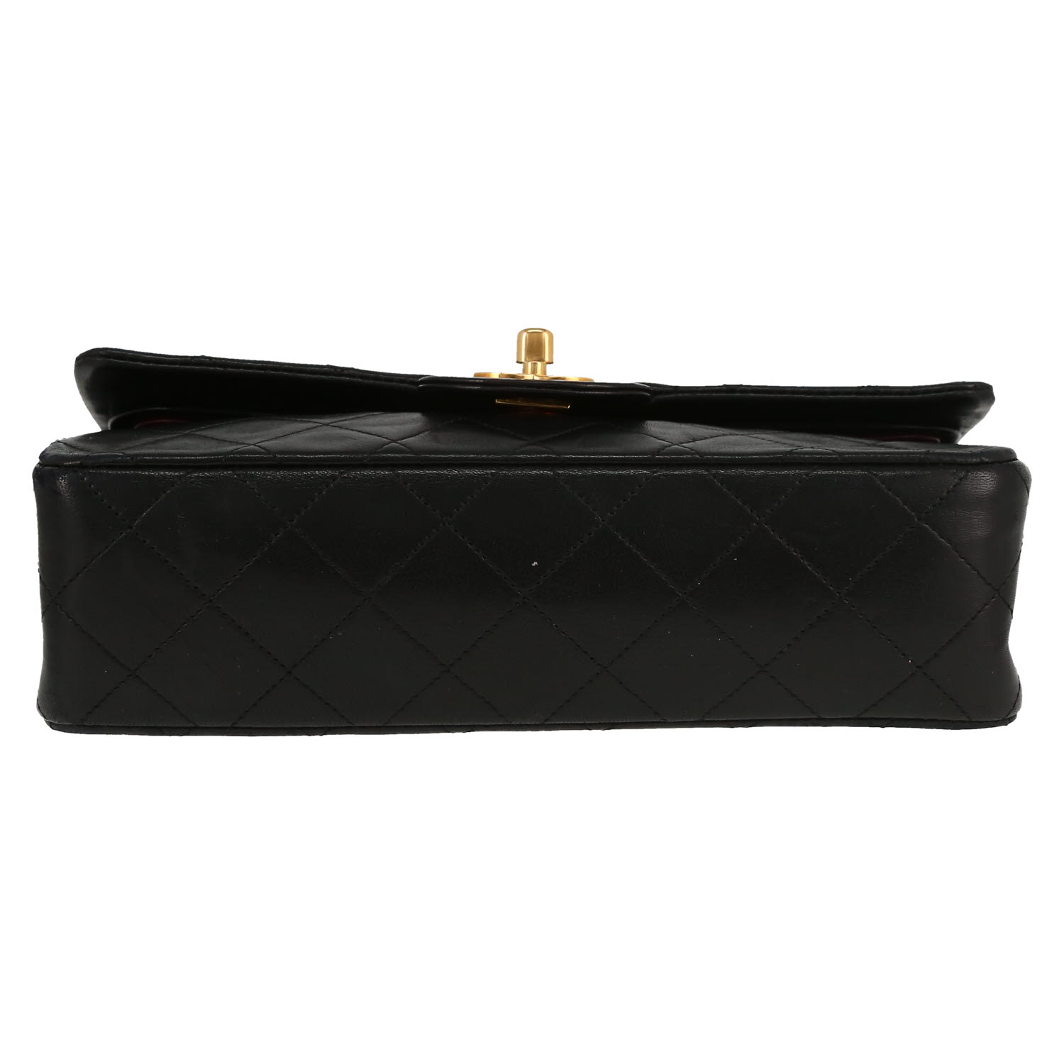 Chanel  Timeless Petit handbag  in black quilted leather - Detail D1