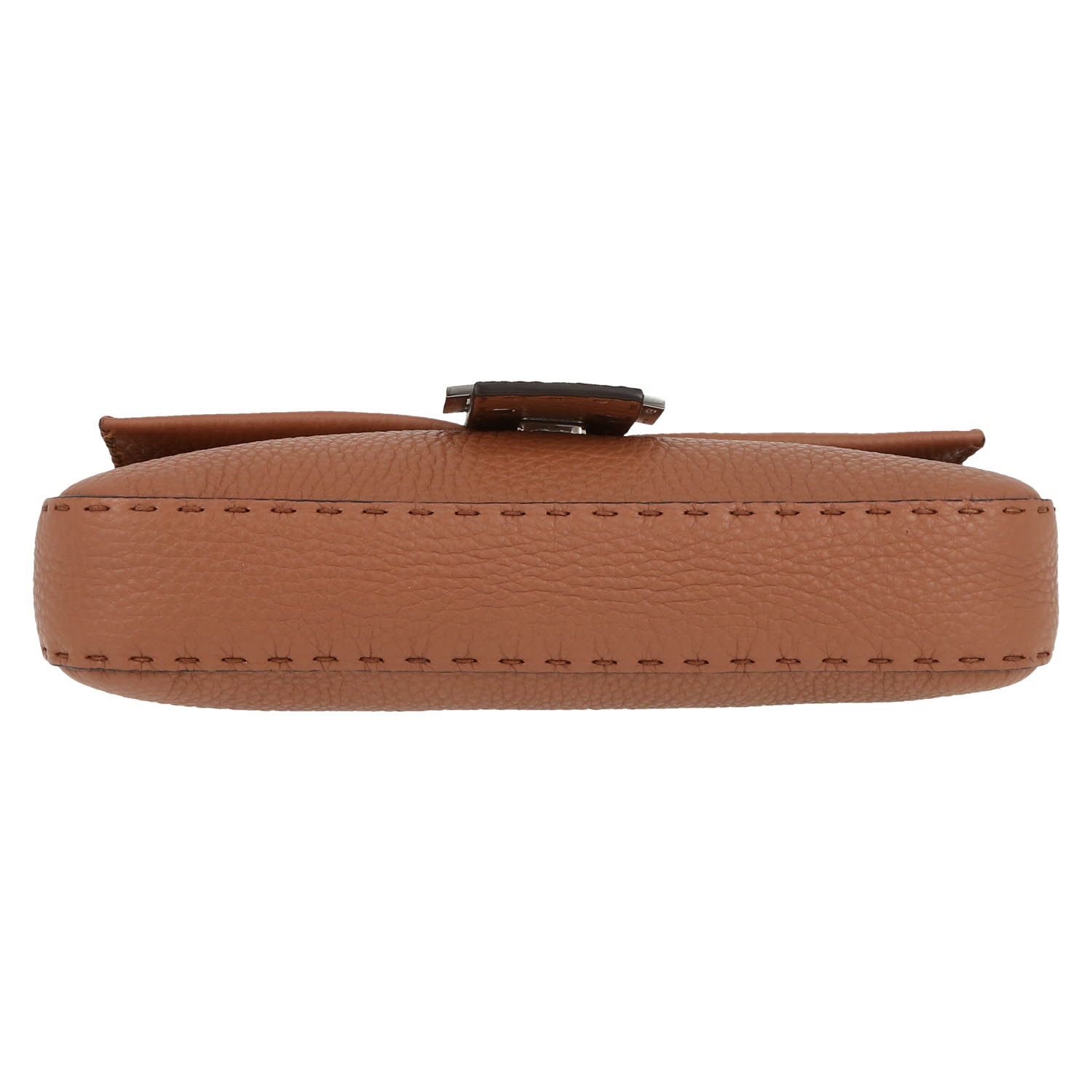 Sac à main Fendi  Baguette en cuir marron - Detail D1