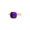 Pomellato Nudo Classic ring in pink gold, white gold and amethyst - 00pp thumbnail