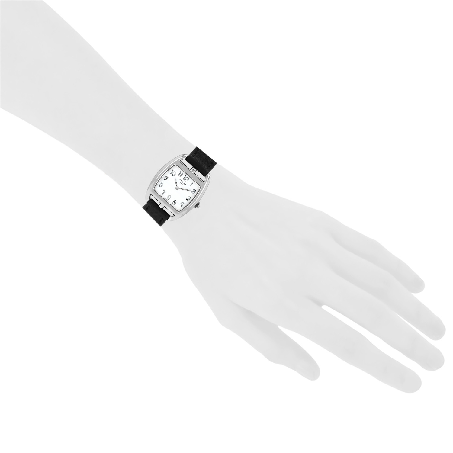 Montre Hermès Cape Cod Tonneau en acier Ref: Hermès - CT1.210  Vers 2010 - Detail D1