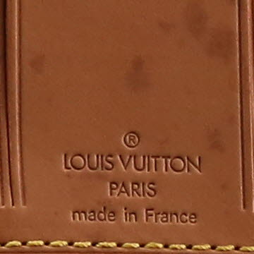 Bolsa de viaje Louis Vuitton  Sirius 45 en lona Monogram marrón y cuero natural - Detail D2