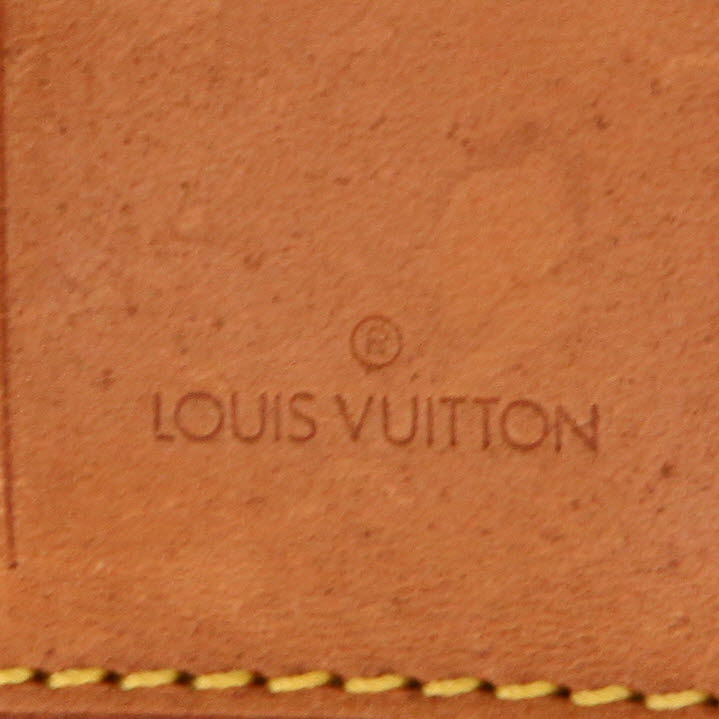 Borsa da viaggio Louis Vuitton  Keepall 45 in tela monogram marrone e pelle naturale - Detail D2