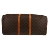 Sac de voyage Louis Vuitton  Keepall 55 en toile monogram marron et cuir naturel - Detail D4 thumbnail