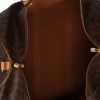 Bolsa de viaje Louis Vuitton  Keepall 55 en lona Monogram marrón y cuero natural - Detail D7 thumbnail