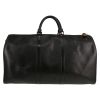 Sac de voyage Louis Vuitton  Keepall 50 en cuir épi noir - Detail D1 thumbnail