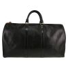 Sac de voyage Louis Vuitton  Keepall 50 en cuir épi noir - Detail D5 thumbnail