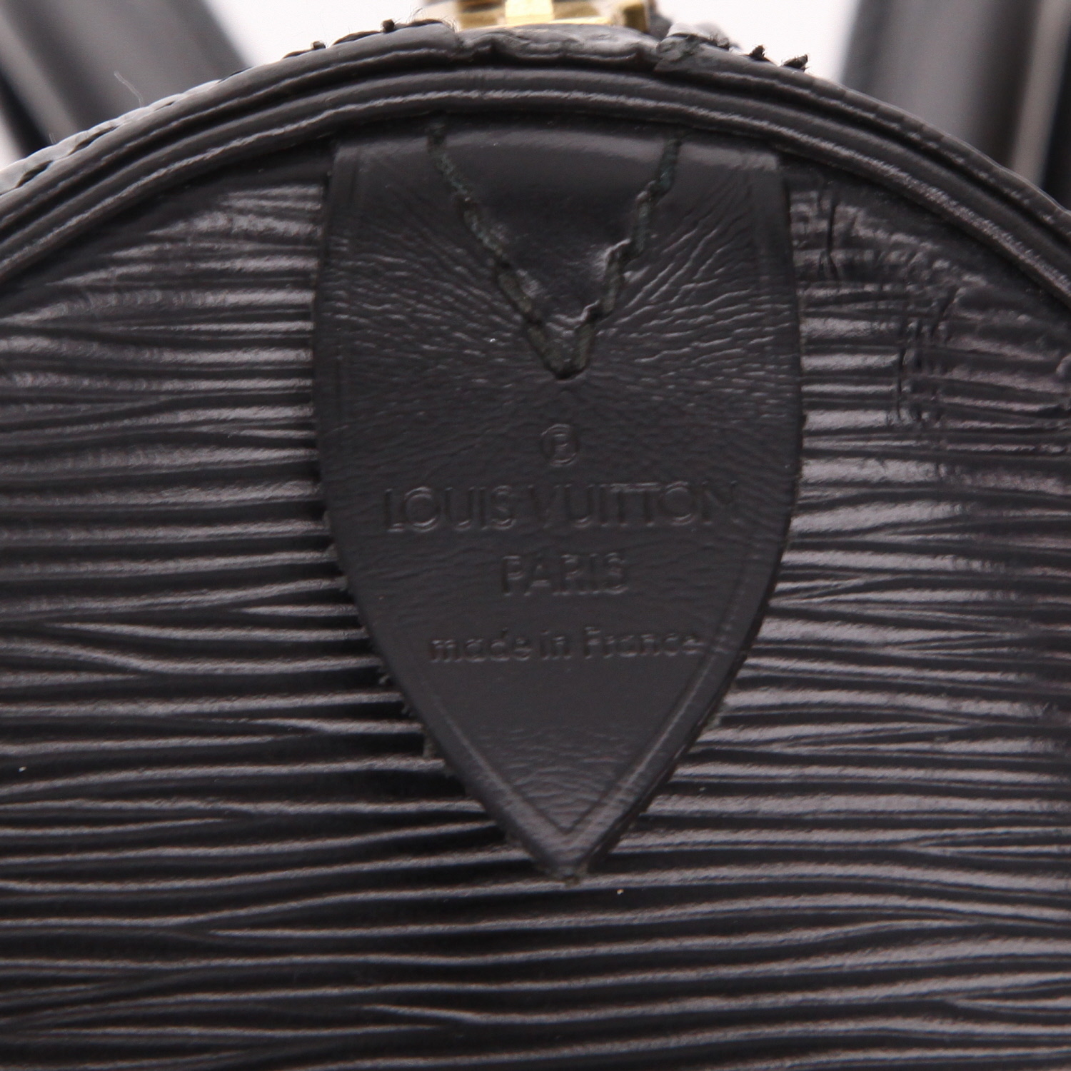 Sac de voyage Louis Vuitton  Keepall 50 en cuir épi noir - Detail D6