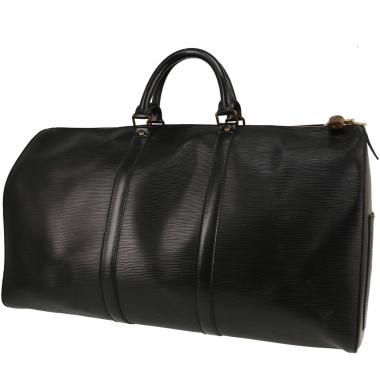 Borsa da viaggio Louis Vuitton  Keepall 50 in pelle Epi nera