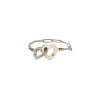 Flexible Dinh Van Double Coeurs ring in white gold - 00pp thumbnail