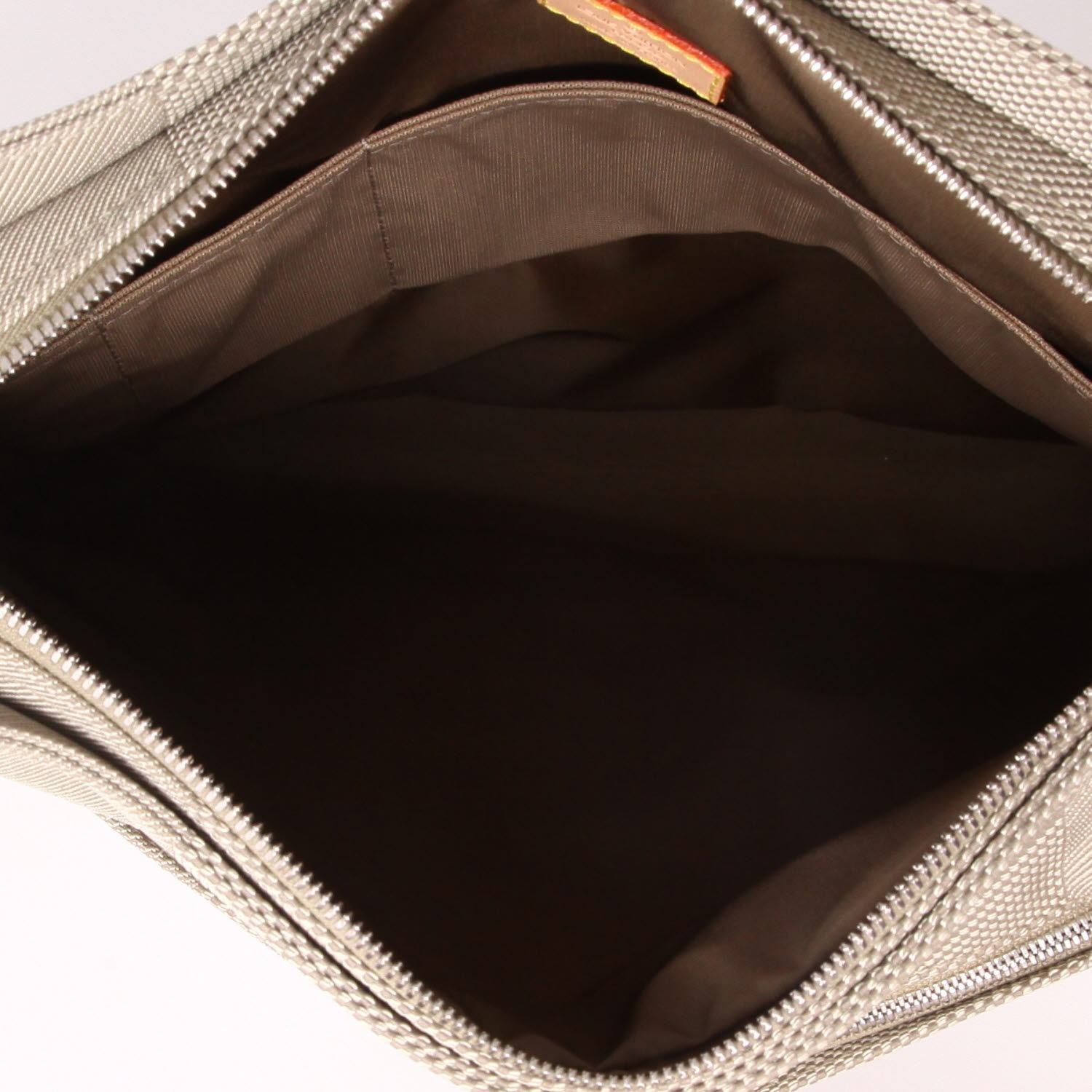 Borsa a tracolla Louis Vuitton  Editions Limitées in tela grigia e pelle naturale - Detail D3
