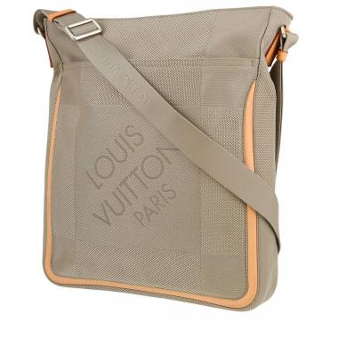 Bolso bandolera Louis Vuitton  Editions Limitées en lona gris y cuero natural