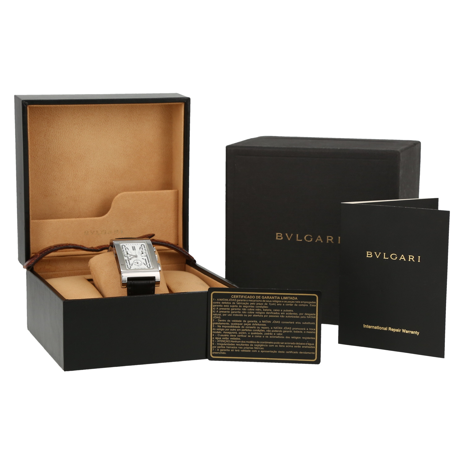 Bulgari Rettangolo  in stainless steel Ref: Bulgari - RTC49S  Circa 2018