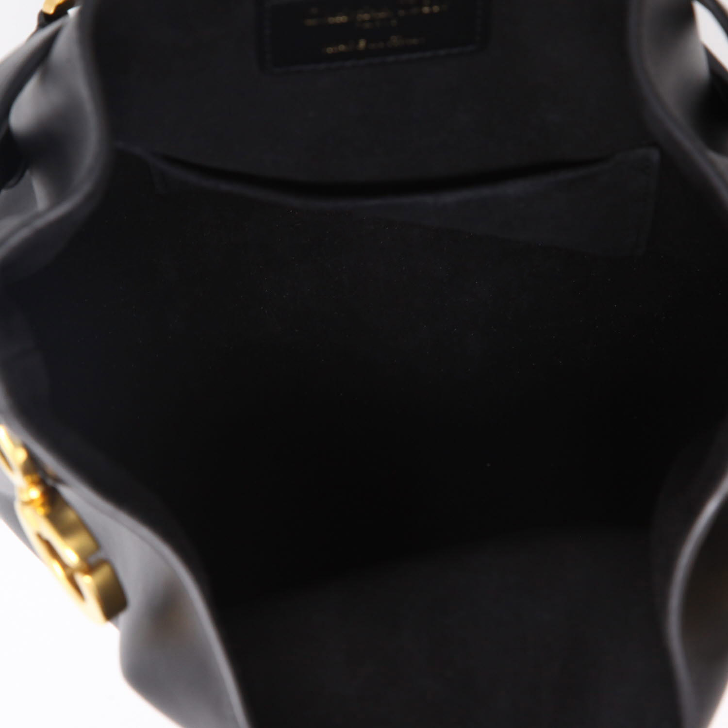 Dior  Cest Dior shoulder bag  in black leather - Detail D3