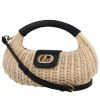 Dior   shoulder bag Wicker bag wicker  and black leather - 00pp thumbnail