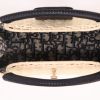 Bolso bandolera Dior   en mimbre y cuero negro - Detail D3 thumbnail
