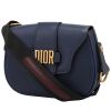 Dior  D-Fence shoulder bag  in navy blue smooth leather - 00pp thumbnail