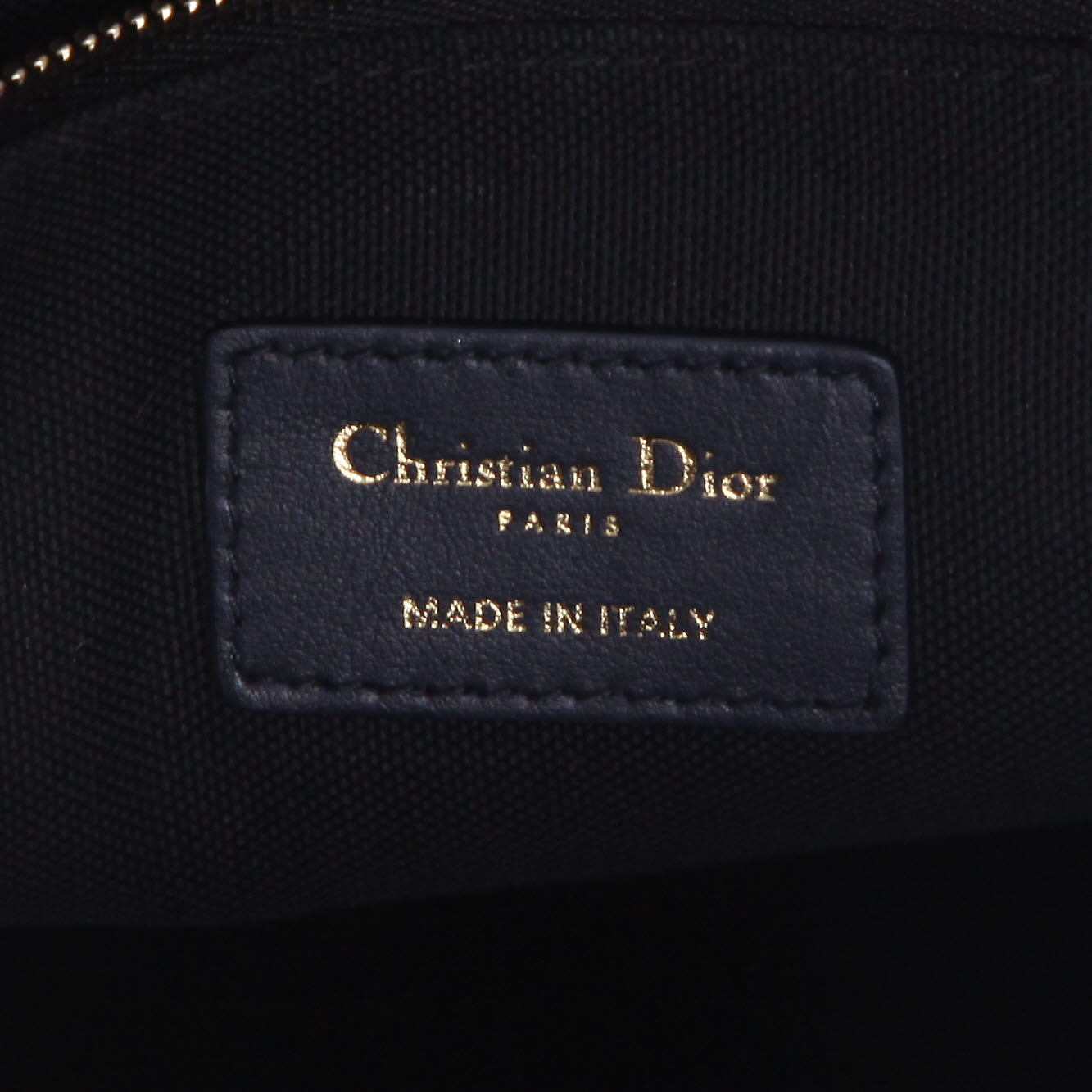 Shopping bag Dior  Book Tote modello medio  in tessuto a monogramma Oblique blu e beige e pelle blu marino - Detail D2