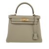 Hermès  Kelly 28 cm handbag  in green Sauge togo leather - 360 thumbnail