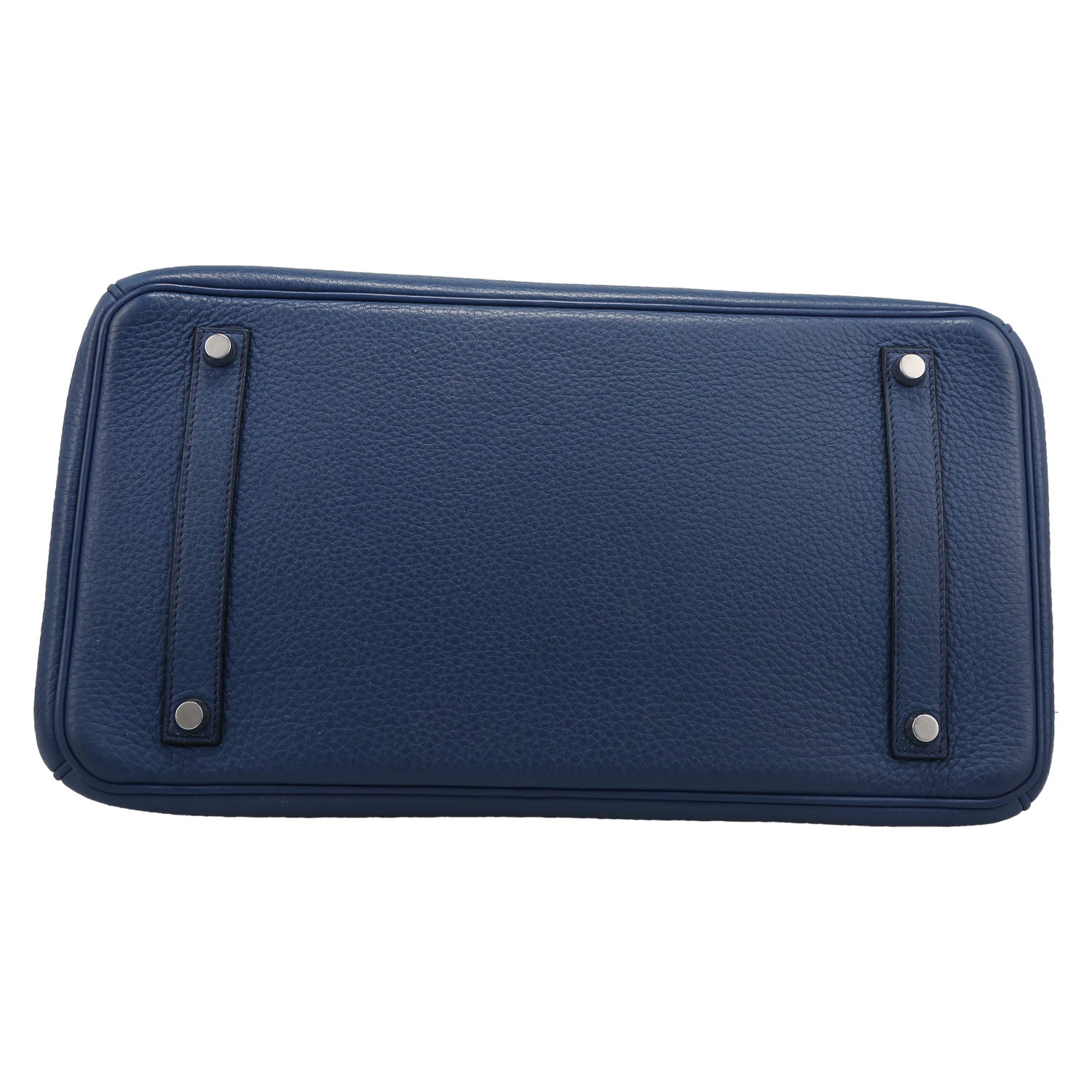 Hermès  Birkin 35 cm handbag  in blue togo leather - Detail D1