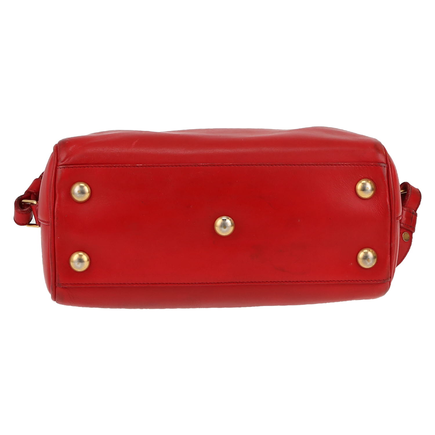 Saint Laurent  Baby Duffle handbag  in red leather - Detail D1