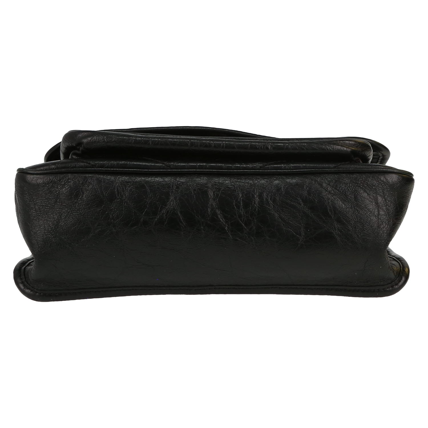 Bolso bandolera Saint Laurent  Niki modelo mediano  en cuero negro - Detail D1