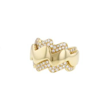 Anello Van Cleef 
Arpels  in oro giallo e diamanti
