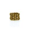 Anello flessibile Vintage  in oro giallo e diamanti - 360 thumbnail