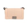 Chanel  Boy shoulder bag  in beige quilted leather - 360 thumbnail