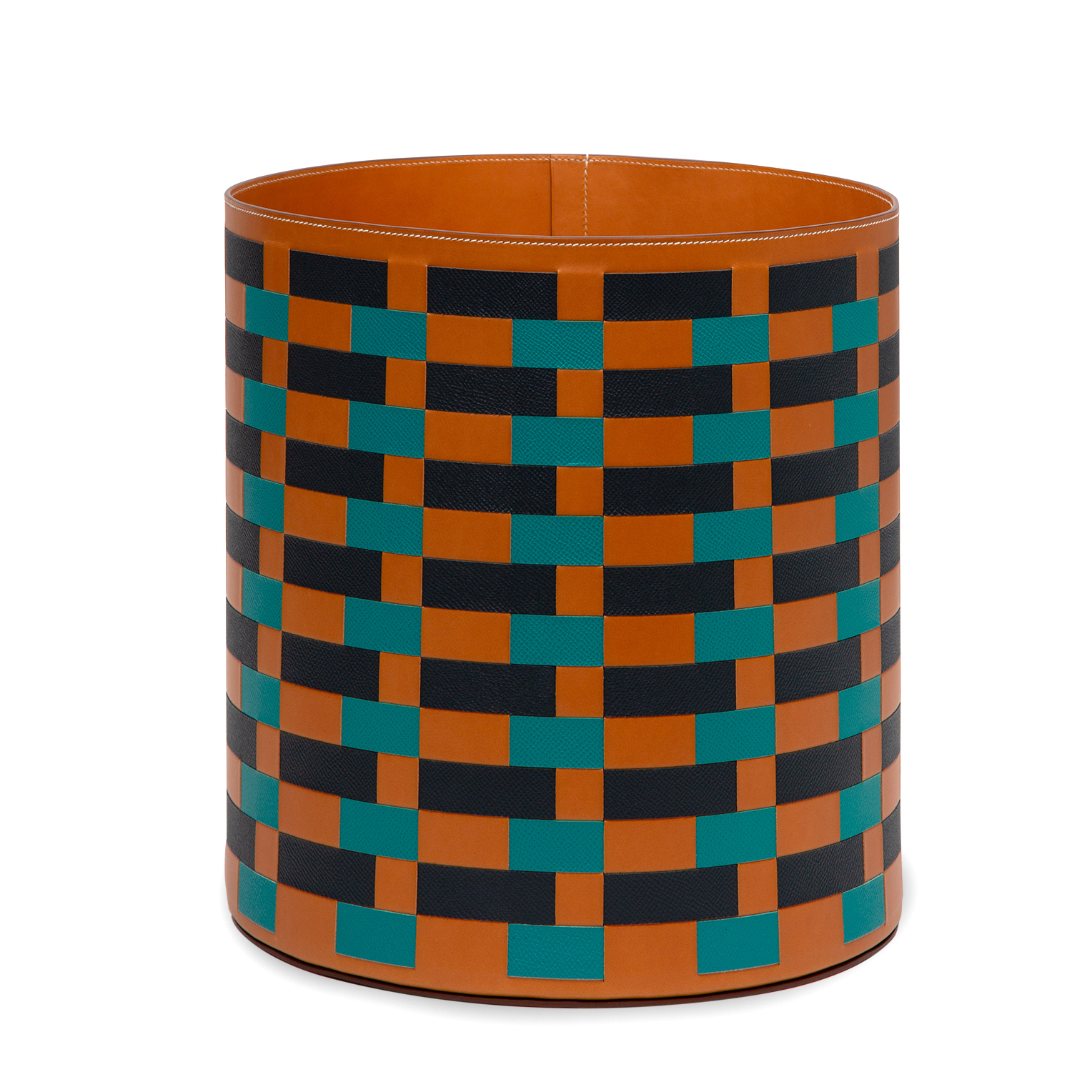 Hermès, Corbeille à revues 'Rubans Casaque' - Collection Home 2019 - Detail D1